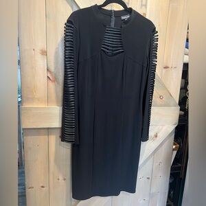 Frank Lyman black bodycon dress in size 14